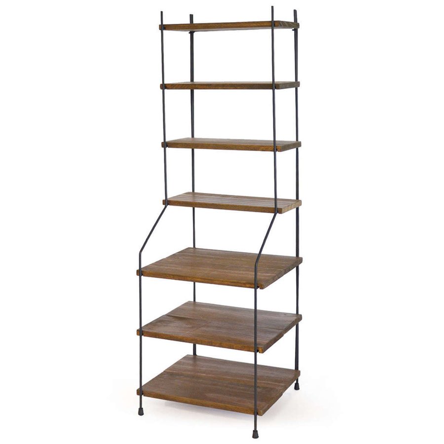 ガーデニング収納 ノックダウンアップシェルフ ディスプレイラック （ ディスプレイ ラック インテリア 置き型 小物置き 小物収納 収納 7段 ）