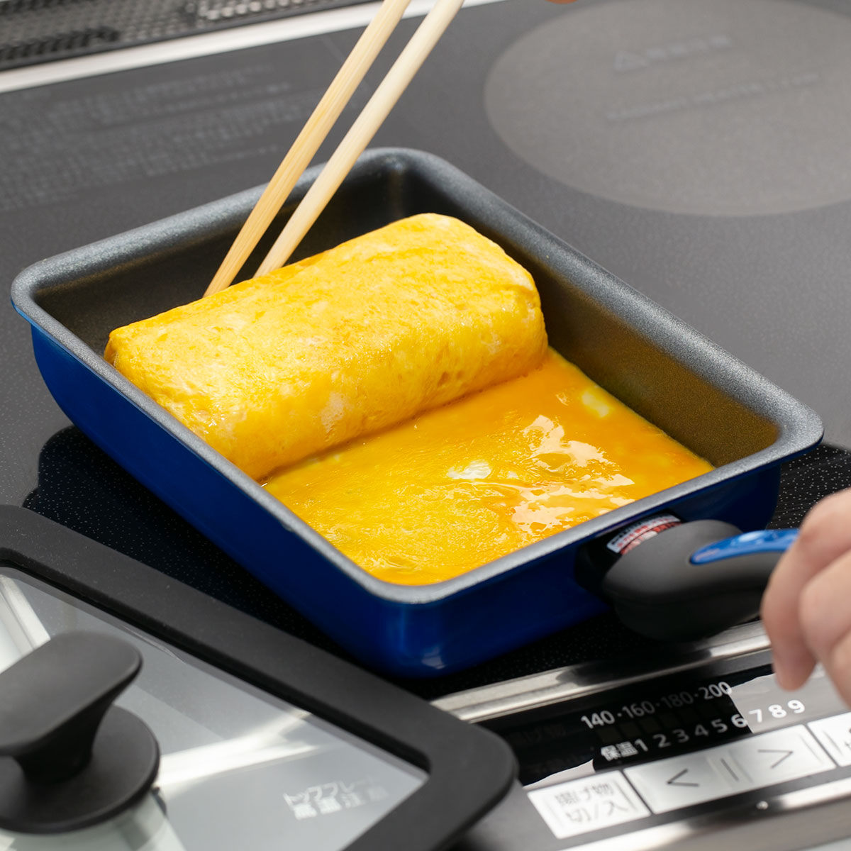 玉子焼きのセット 谷口金属工業 卵焼き器 13×18cm IH対応 蓋付き 深型 ちょい深IH玉子焼