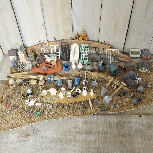 オーナメント ガーデニング 園芸 ミニチュアパーツ 鋤 S （ すき スキ