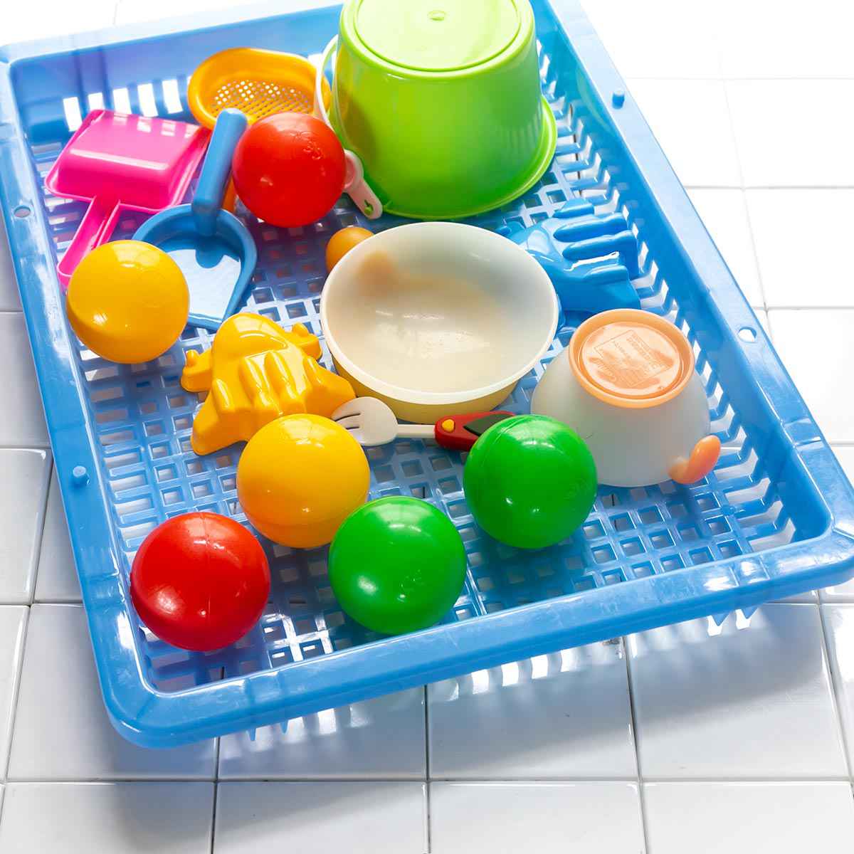 サンコープラスチック ワイドバスケット 77×50.5cm （ 干し バスケット 