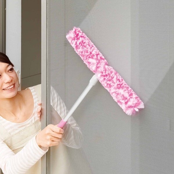 ブラシ 網戸 窓 サッシ クリーナー 掃除ブラシ 水だけ （ 網戸掃除 網戸クリーナー 網戸ブラシ アミ戸 あみど モップ ）