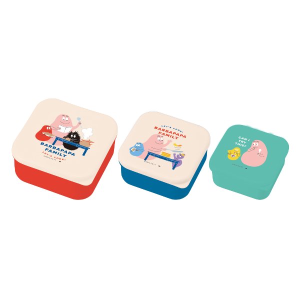 お弁当箱 シール容器 3個セット ランチボックス Barbapapa バーバパパ Cooking 弁当箱 レンジ対応 デザートケース フルーツケース インテリアパレットヤフー店 通販 Yahoo ショッピング