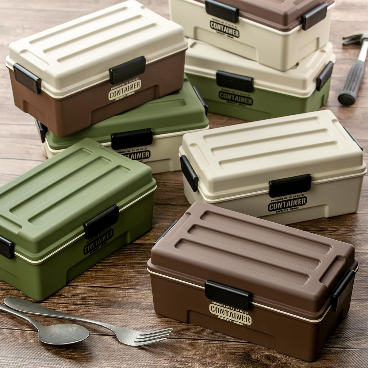 正和 弁当箱 1段 900ml CONTAINER 男子 大容量 （ お弁当箱 レンジ対応