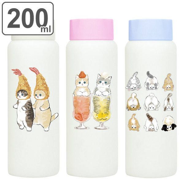 猫とリンゴのデザインボトル 500ml クリアボトル（仕事猫・緑） – 中災防図書用品販売サイト