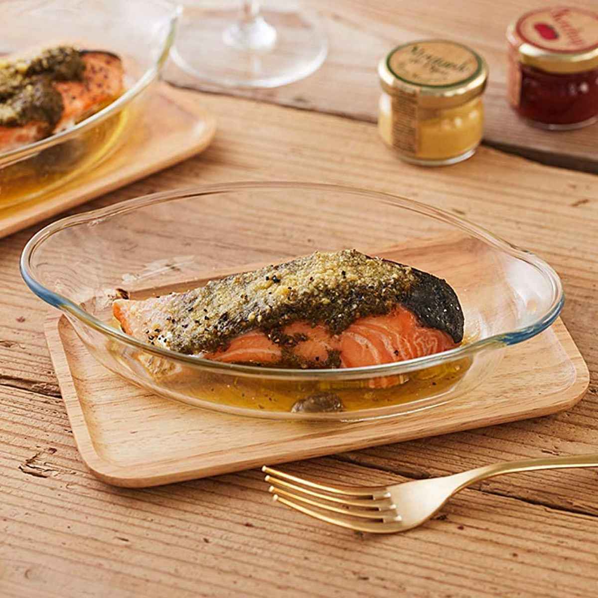 PYREX（パイレックス） グラタン皿 19.5cm Pyrex 耐熱ガラス （ 食洗機