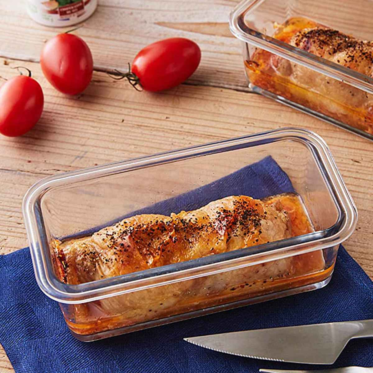 �p�E���h�^ 18.5cm ���[�t�f�b�V�� Pyrex �p�C���b�N�X �ϔM�K���X �i �H��@�Ή� �d�q�����W�Ή� �I�[�u���Ή� �ϔM�M �H�� �m�H�� �j