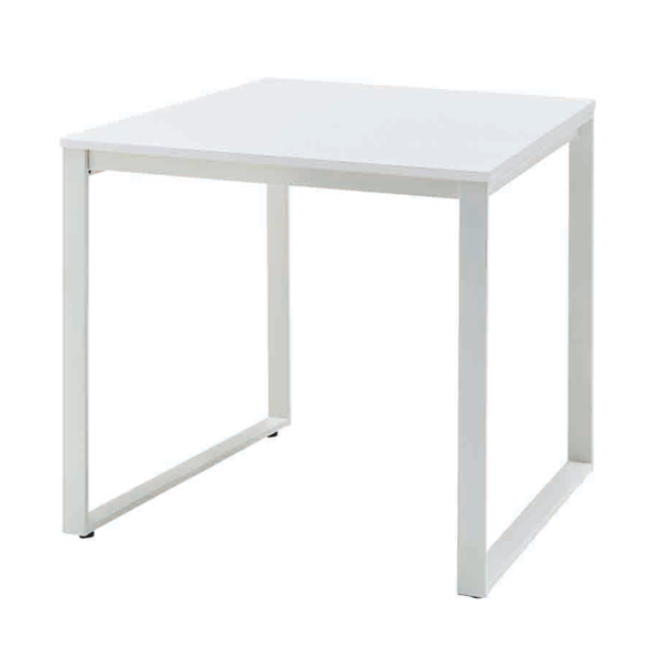 テーブル 幅80cm ホワイト デスク オフィス 正方形 スチール オフィスデスク （ パソコンデスク 幅 80 ワークデスク PCデスク 白 シンプル 机 平机 作業机 ）｜interior-palette｜03