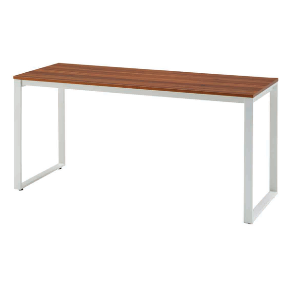 テーブル 幅160cm ブラウン 木目調 デスク オフィス 長方形 スチール オフィスデスク （ パソコンデスク 幅 160 ワークデスク ミーティングテーブル 机 ）｜interior-palette｜03