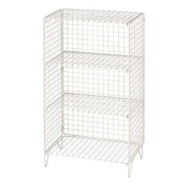 ちどり産業 ラック 折りたたみ 3段 幅41×奥行28×高さ75cm ワイヤー
