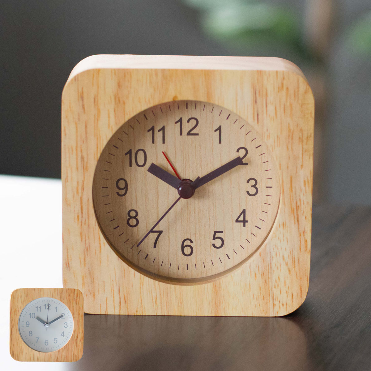 不二貿易 置時計 ウッド スクエア (時計) 価格比較 - 価格.com