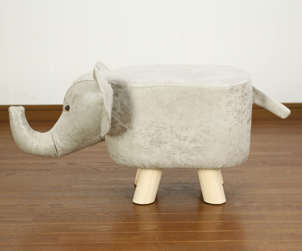 ミヤグチ企販 アニマルスツール ゾウ 座面高28cm スツール オットマン