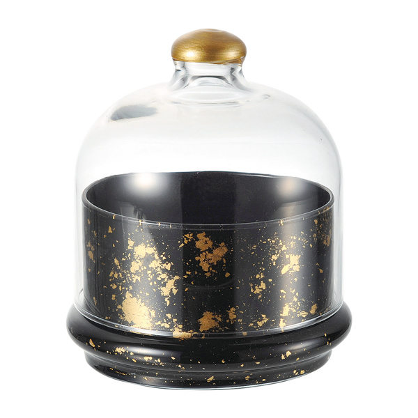 フードドーム M M.STYLE 彩漆 漆黒 食器 和食器 ガラス （ 小鉢 リッド 蓋 料理 ドーム フードカバー 蓋付き小鉢 カップ 前菜皿 ガラス製 トルコ ） | M.STYLE | 05