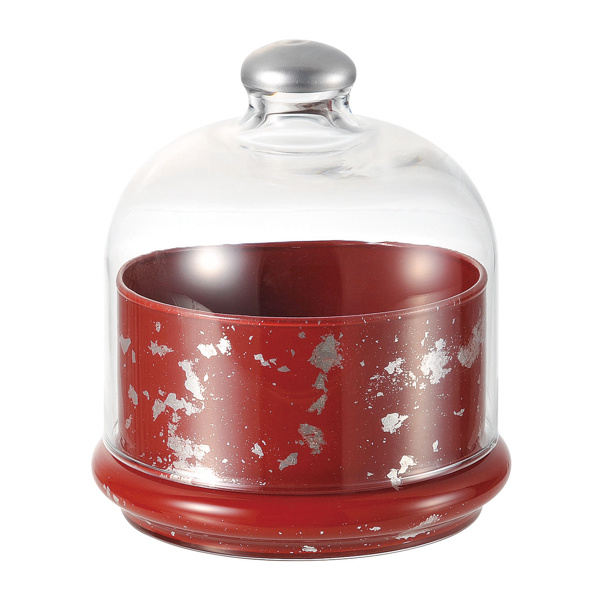 フードドーム M M.STYLE 彩赤 漆黒 食器 和食器 ガラス （ 小鉢 リッド 蓋 料理 ドーム フードカバー 蓋付き小鉢 カップ 前菜皿 ガラス製 トルコ ） | M.STYLE | 06