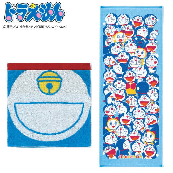 タオルチーフ&フェイスタオルセット ドラえもんプチギフト W