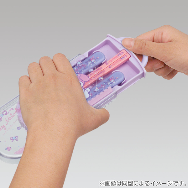 スケーター トリオセット 抗菌 スライド式 箸 スプーン フォーク くま