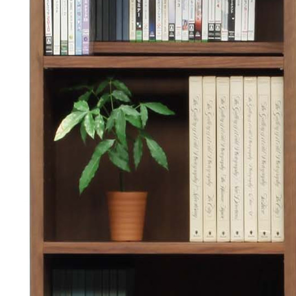 本棚 木製 コミックシェルフ 前後分割可動棚 日本製 幅60cm 高さ180cm