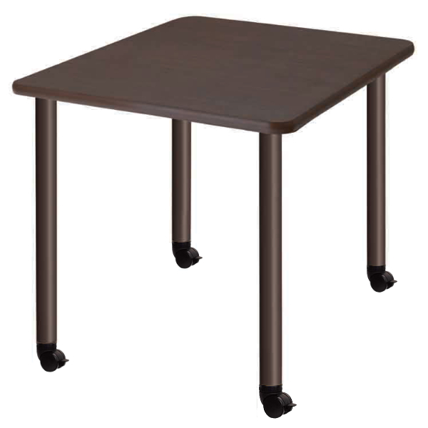 テーブル 幅90cm キャスター脚 高さ調節 正方形 角型 メラミン 施設 介護 オフィス （ 幅 90 福祉 高さ調整 3段階 継ぎ脚 机 ダイニングテーブル ）｜interior-palette｜03