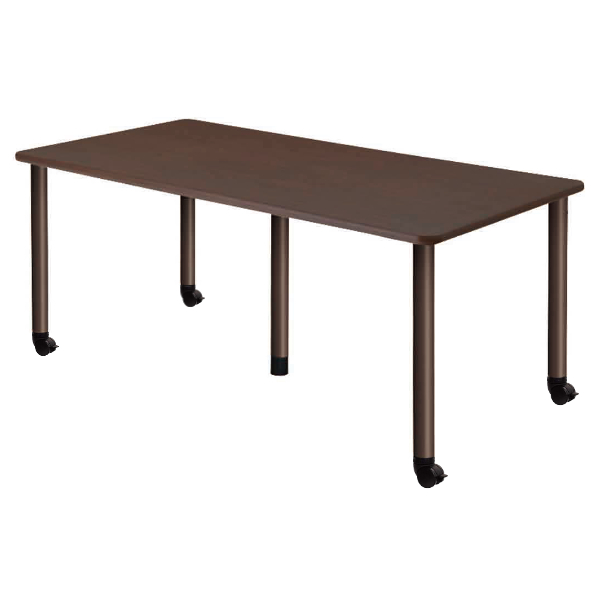 テーブル 幅180cm キャスター脚 高さ調節 長方形 角型 メラミン 施設 介護 オフィス （ 幅 180 福祉 高さ調整 3段階 継ぎ脚 机 ダイニングテーブル ）｜interior-palette｜03