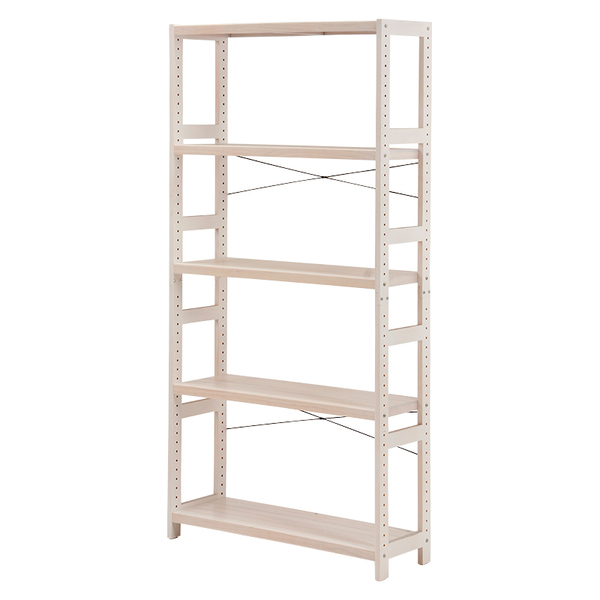 ナチュラルウッド 5段オープンシェルフ ナチュラルウッド 5段オープンシェルフ