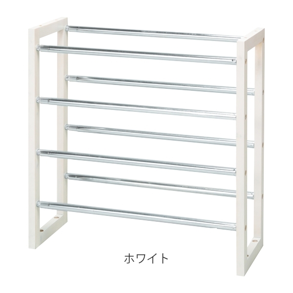 シューズラック 4段 幅 54.5〜93.5c...の詳細画像1