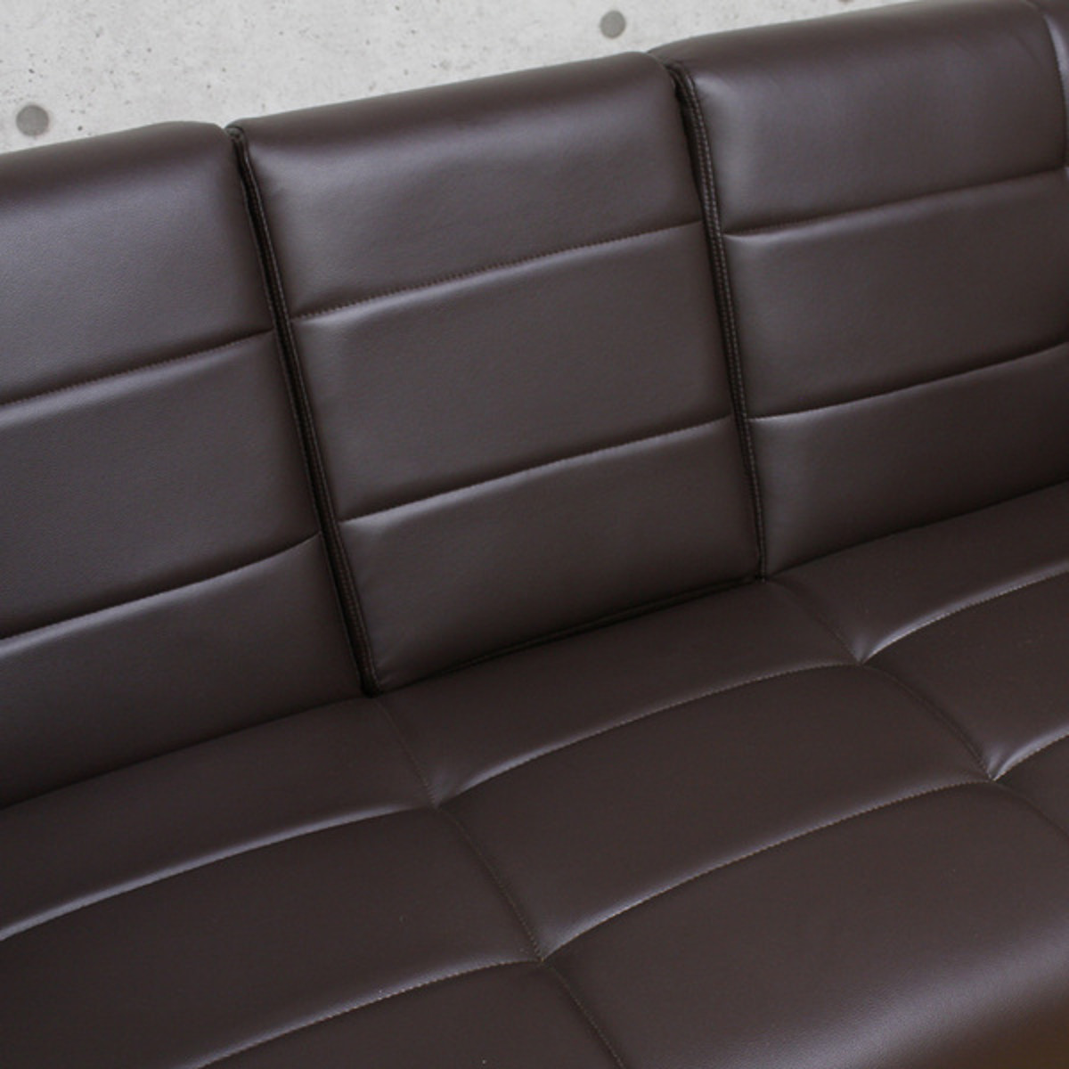 ソファベッド 幅180cm 三人掛け リクライニング レザー調 カップ