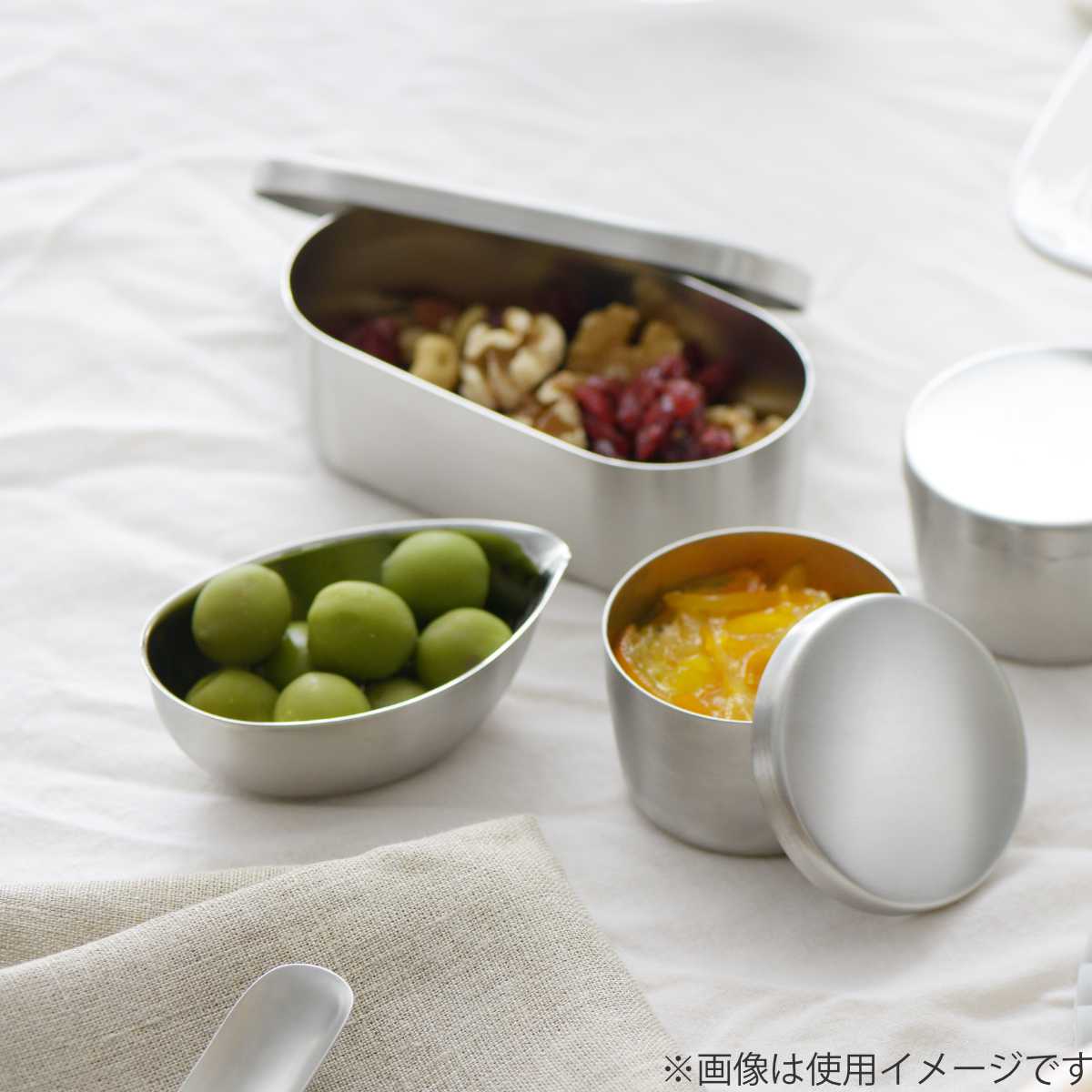 ヨシカワ 保存容器 ステンレス 日本製 まる缶 丸型 andシリーズ 