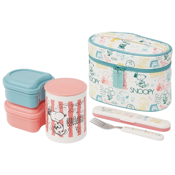 スケーター 弁当箱 保温 560ml 抗菌 保温ジャー付ランチ PEANUTS