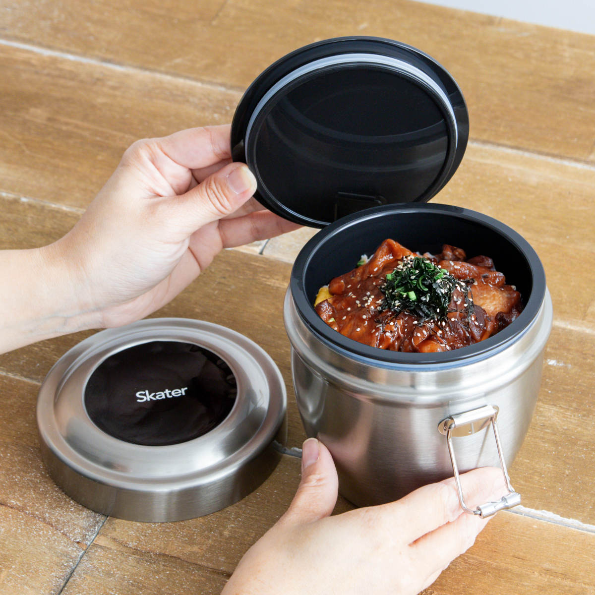 スケーター 弁当箱 保温 抗菌 550ml 丼 真空ステンレス SKATER 保温