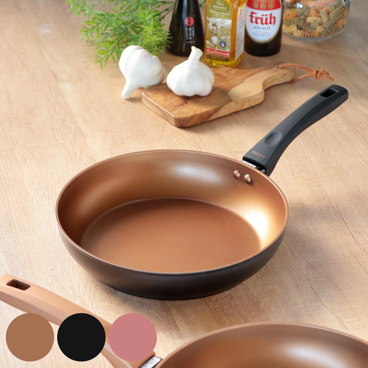 �t���C�p�� 26cm IH�Ή� VISIONS GOLD Coating �i �K�X�ΑΉ� �I�[���M���Ή� �u�ߓ� �����ߓ� �����w��OK �ӂ��f���H �y�� �j