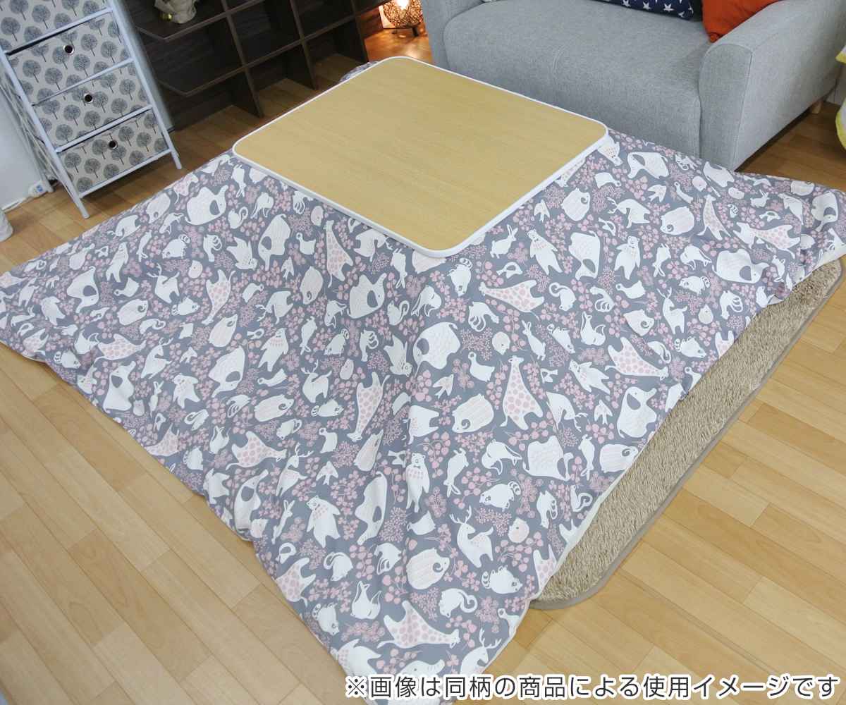 こたつ布団 円形 厚掛け 直径210cm 丸 日本製 綿 ポリエステル 消臭