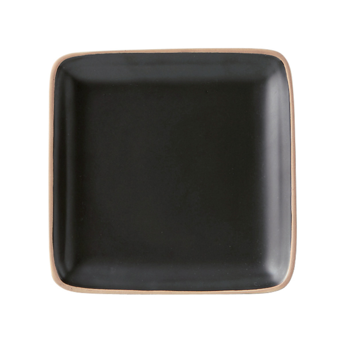 プレート 14cm スクエアプレート エッジライン 陶器 （ 食洗機対応