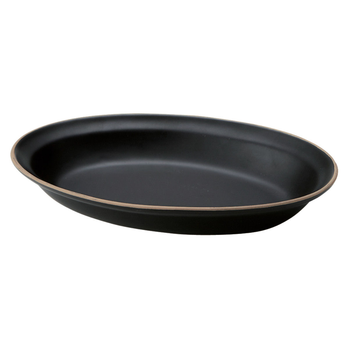 カレー皿 27cm オーバル エッジライン 陶器 （ 食洗機対応 電子レンジ