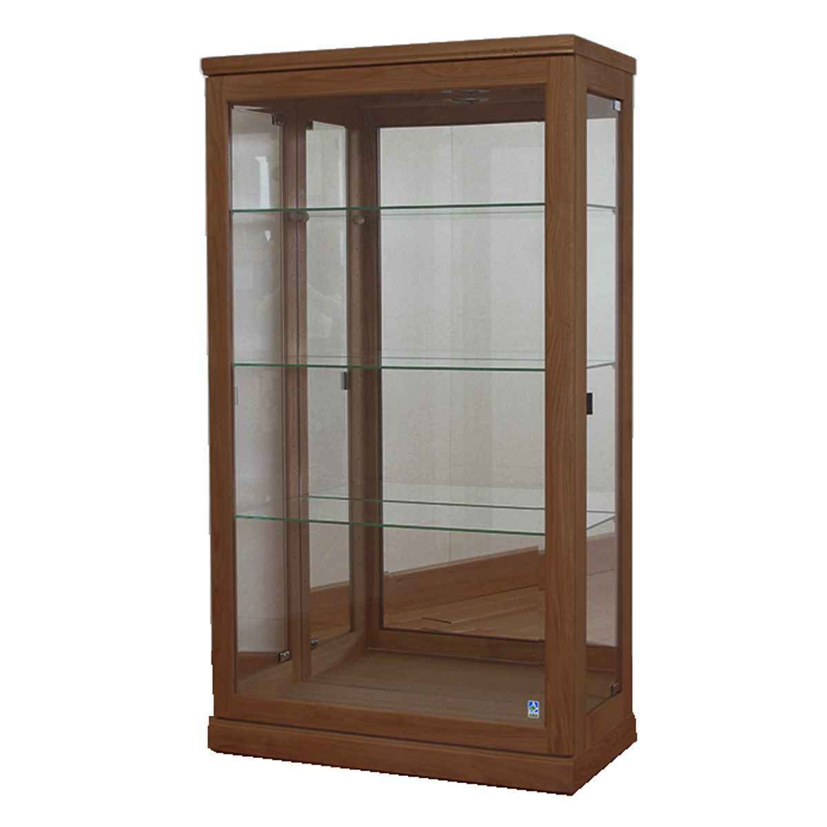 天然木　キャビネット　コレクションケース　ショーケース　ディスプレイ　什器 コレクションボード ショーケース 天然木フレーム ミドルタイプ FIGARO