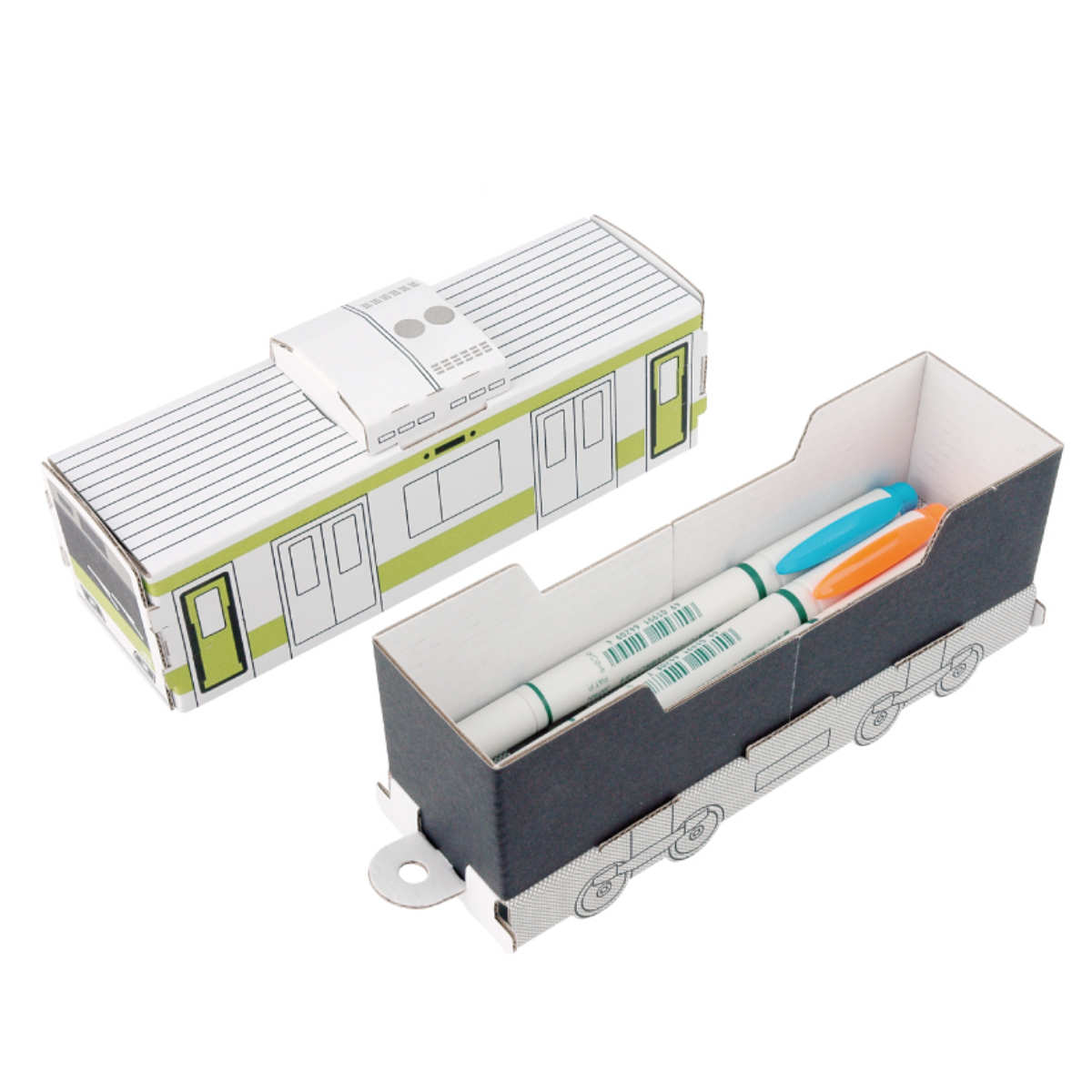 工作キット ダンボール製 hacomo kids ハッピーレールシリーズ 山手線