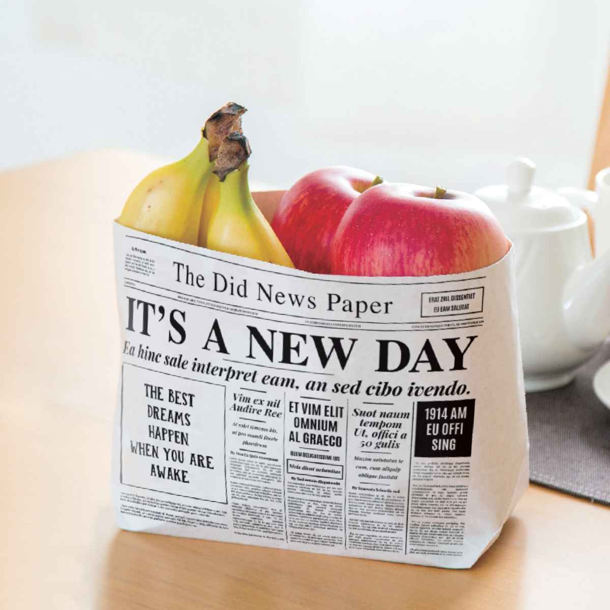 保存袋 ペーパーストックバッグ Sサイズ 2柄アソート 10枚入 （ 日本製 冷蔵庫収納 野菜収納 野菜保存 野菜保存袋 紙袋 青果袋 食品袋 ）