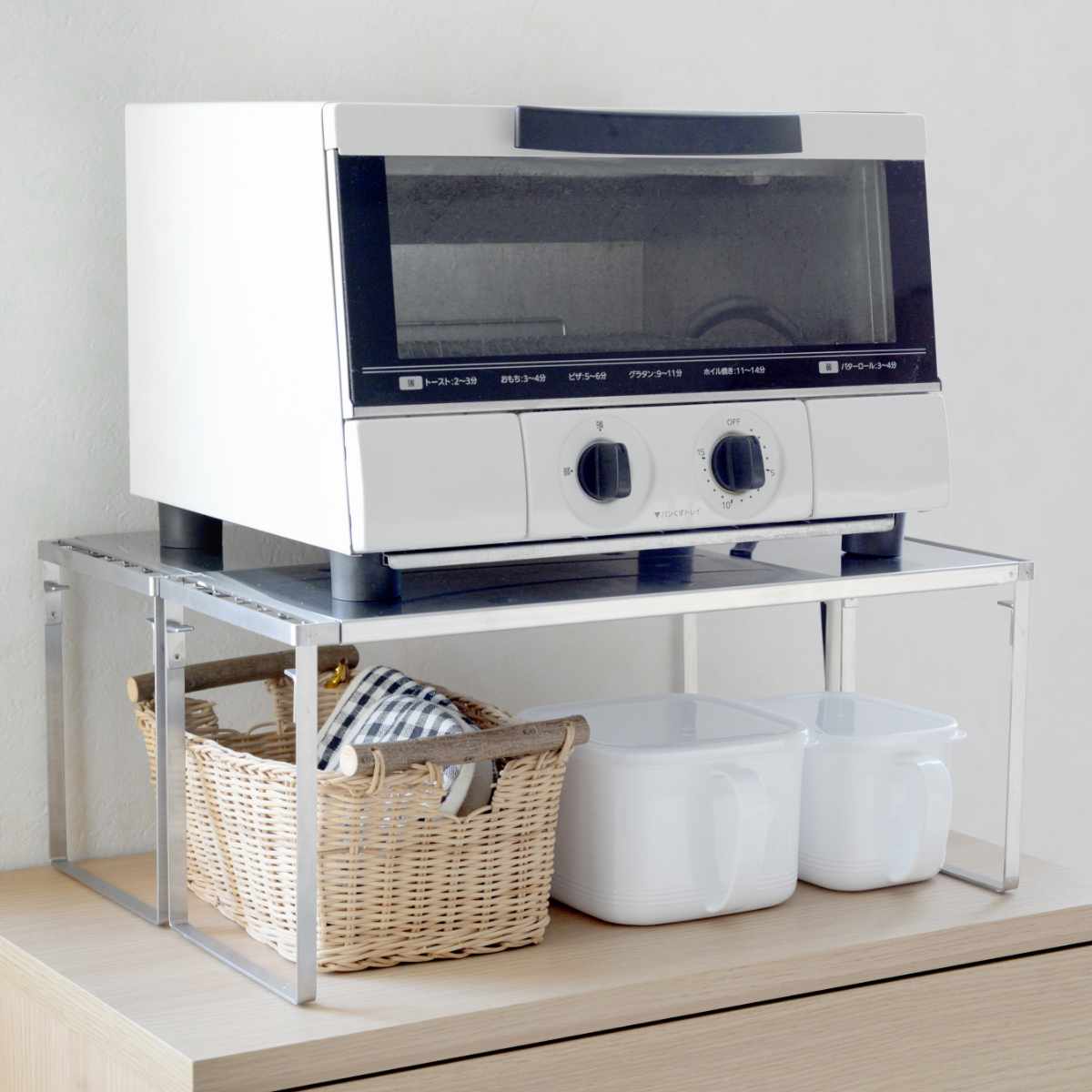 アーネスト（Arnest） キッチンラック 伸縮 42.5〜69.5cm ステンレス製