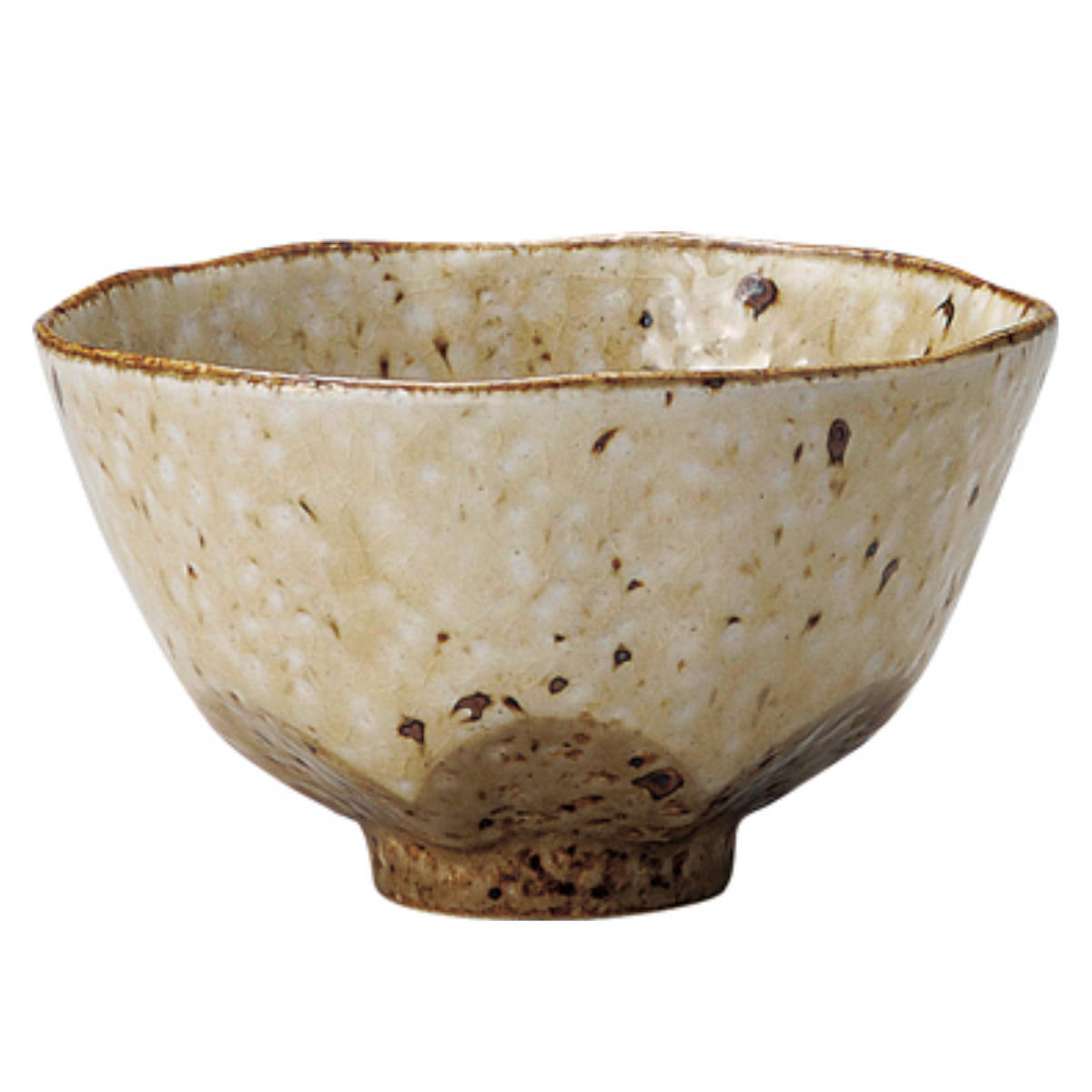 新品　陶器　作家もの　小さなボウル　お茶わん　小鉢　木の葉柄 飯碗 12cm 小 削ぎ 陶器 日本製 （ 茶碗 ボウル 小鉢 お碗 お茶碗 食器