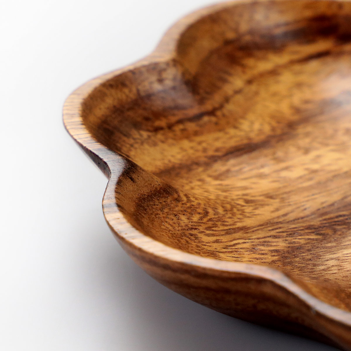 プレート 15cm クローバー アカシア製 食洗機対応 （ 食器 木製食器