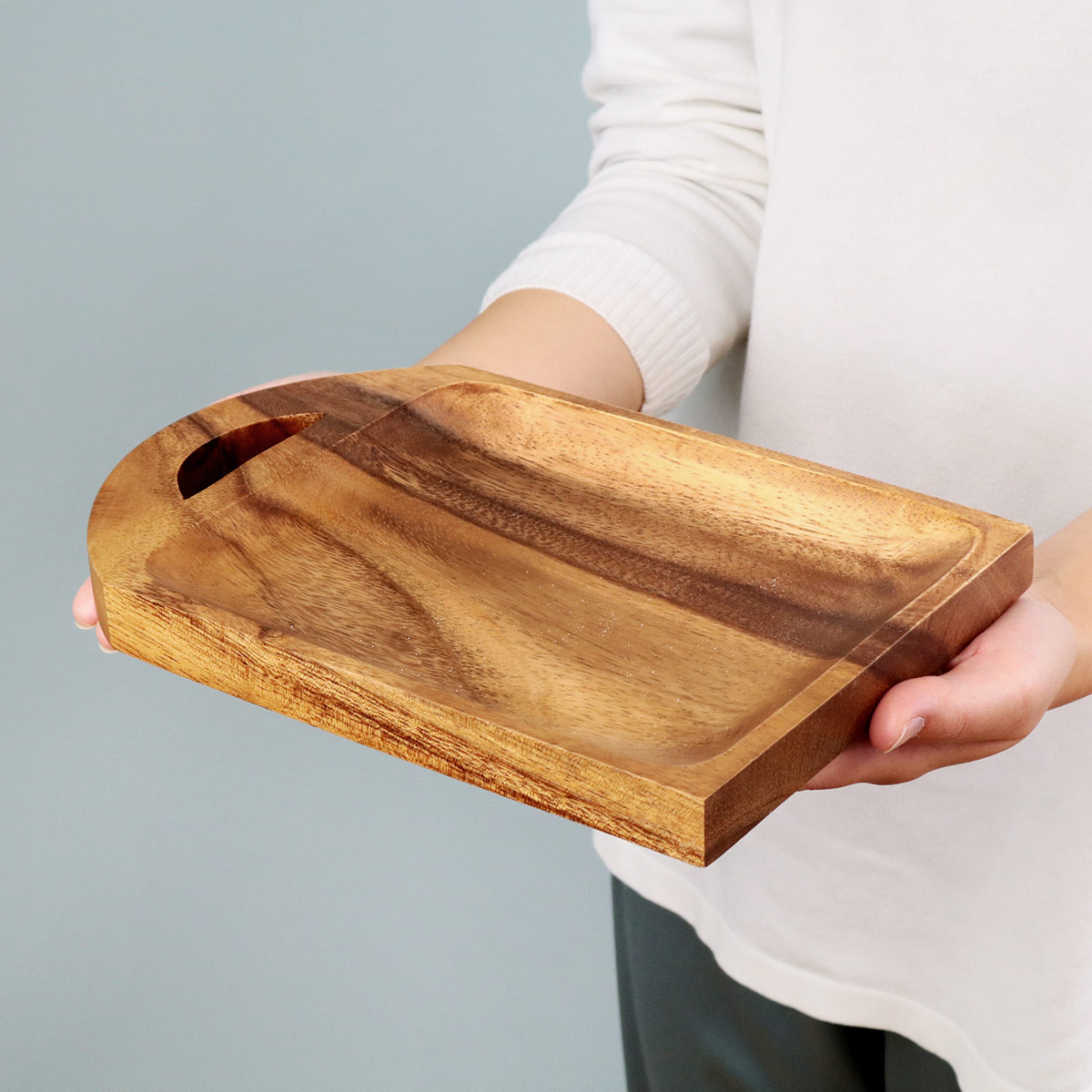カッティングボード 25cm レクタングル アカシア製 食洗機対応