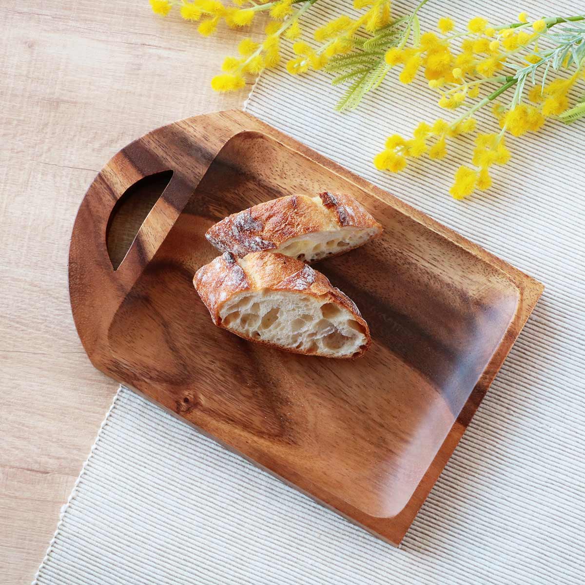 カッティングボード 25cm レクタングル アカシア製 食洗機対応