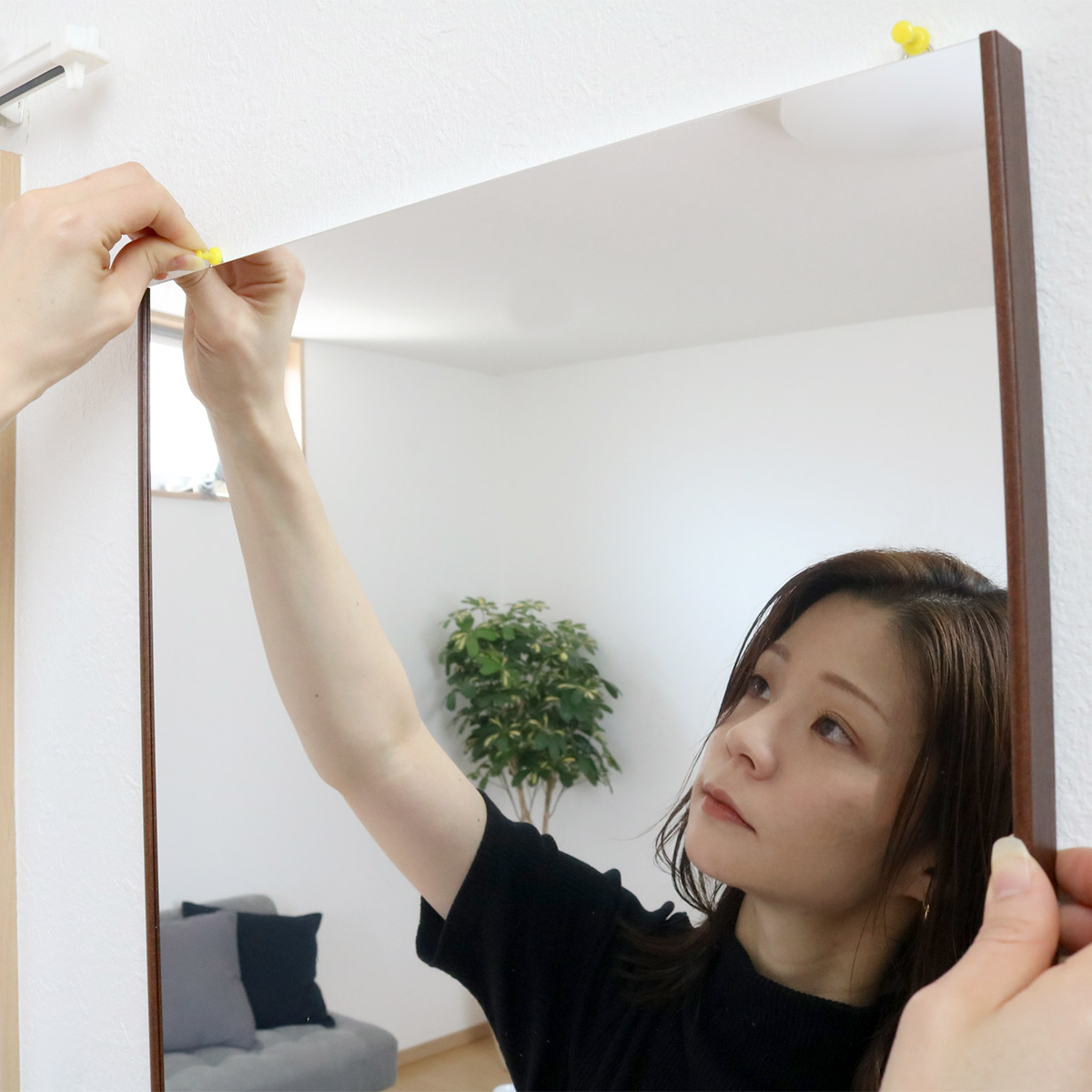 割れない鏡 リフェクスミラー エアー ミニ 40×100cm （ 鏡 ミラー