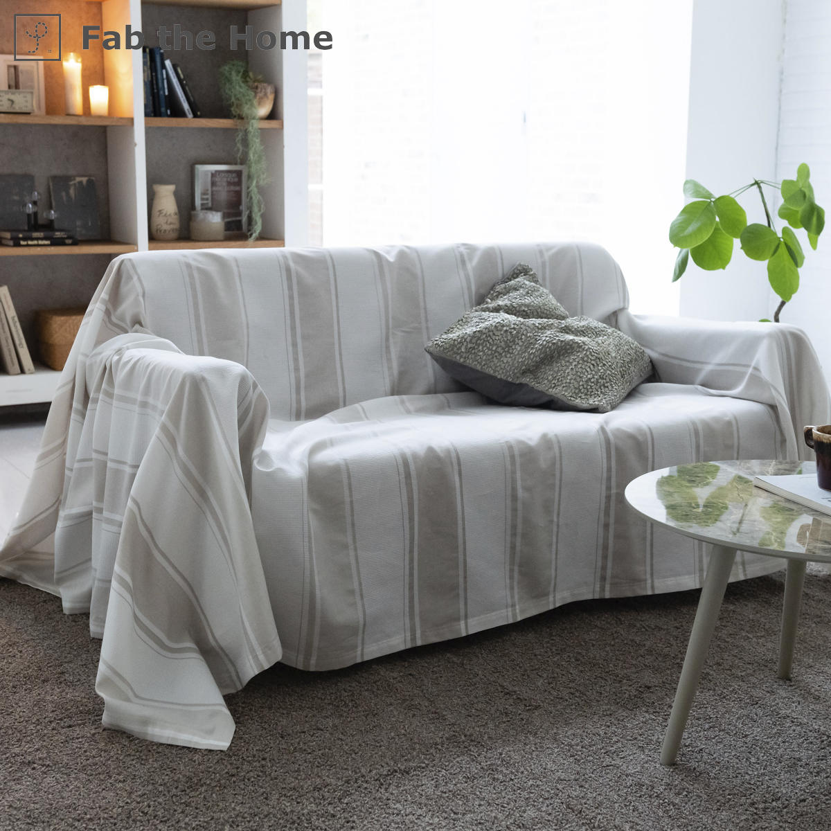 �}���`�J�o�[ Fab the Home 210×270cm L �V�b�N�X�g���C�v ��100�� �i �\�t�@�J�o�[ �x�b�h�J�o�[ �t���[�N���X �����` �j
