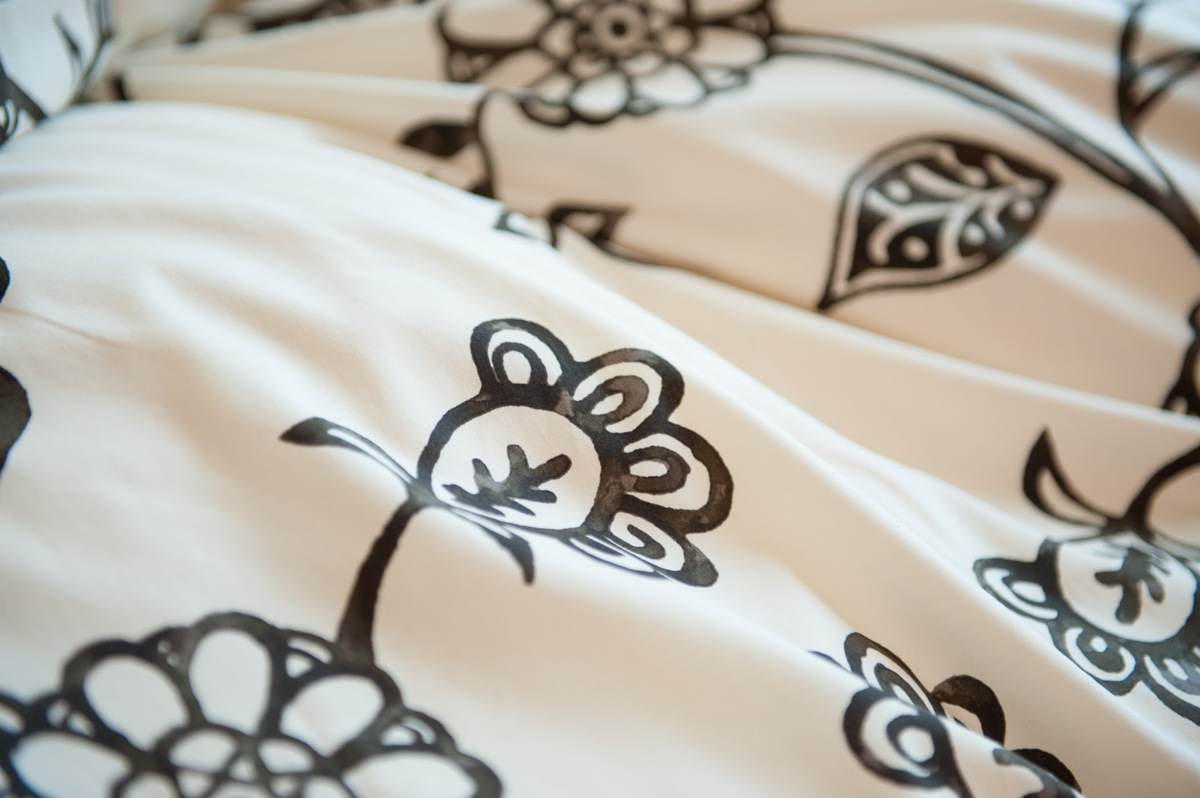 掛け布団カバー Fab the Home クイーン エイジア 花柄 綿100％ （ 布団