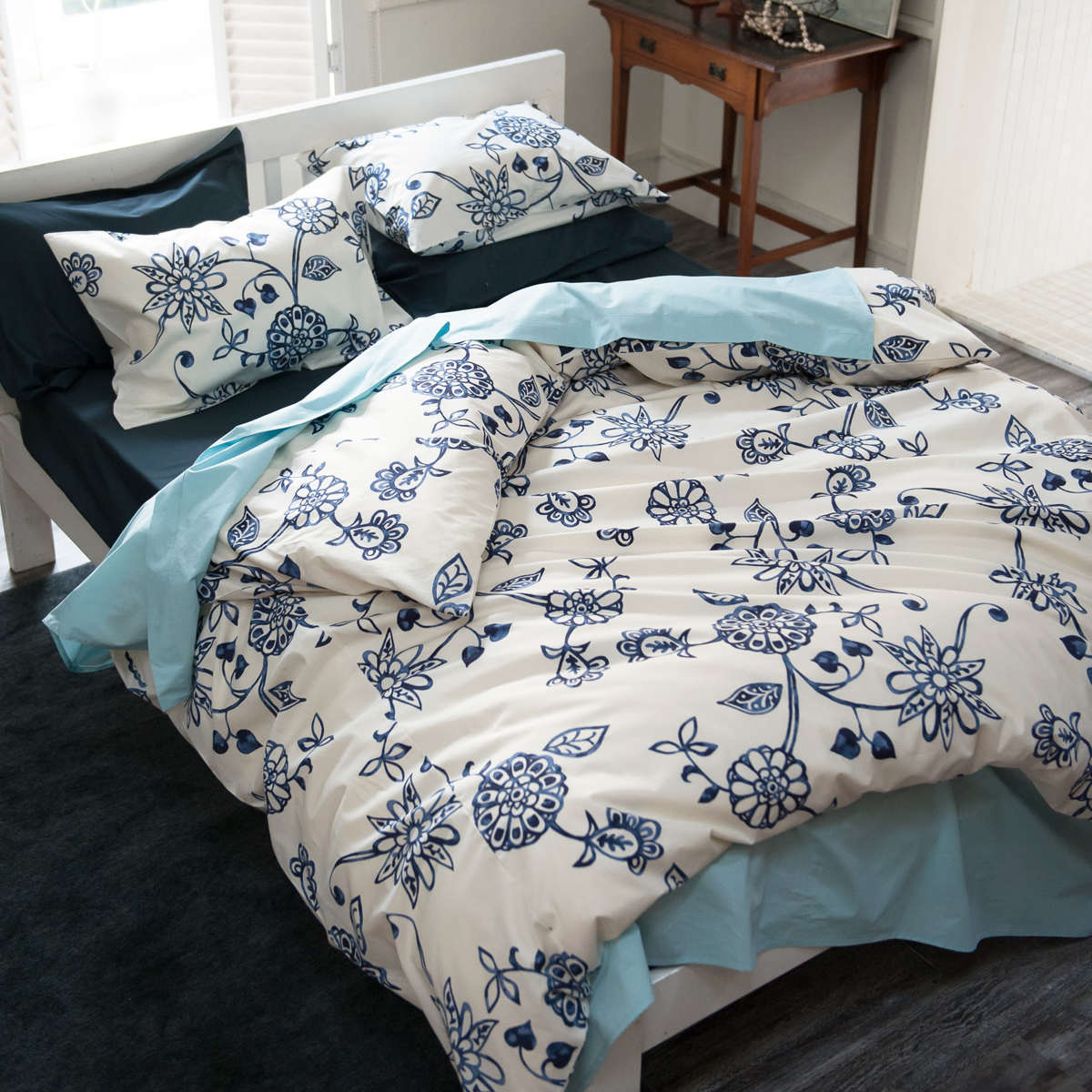 Christian Dior コンフォーターケース　花柄掛け布団カバー 掛け布団カバー Fab the Home シングル エイジア 花柄 綿100％ （ 布団