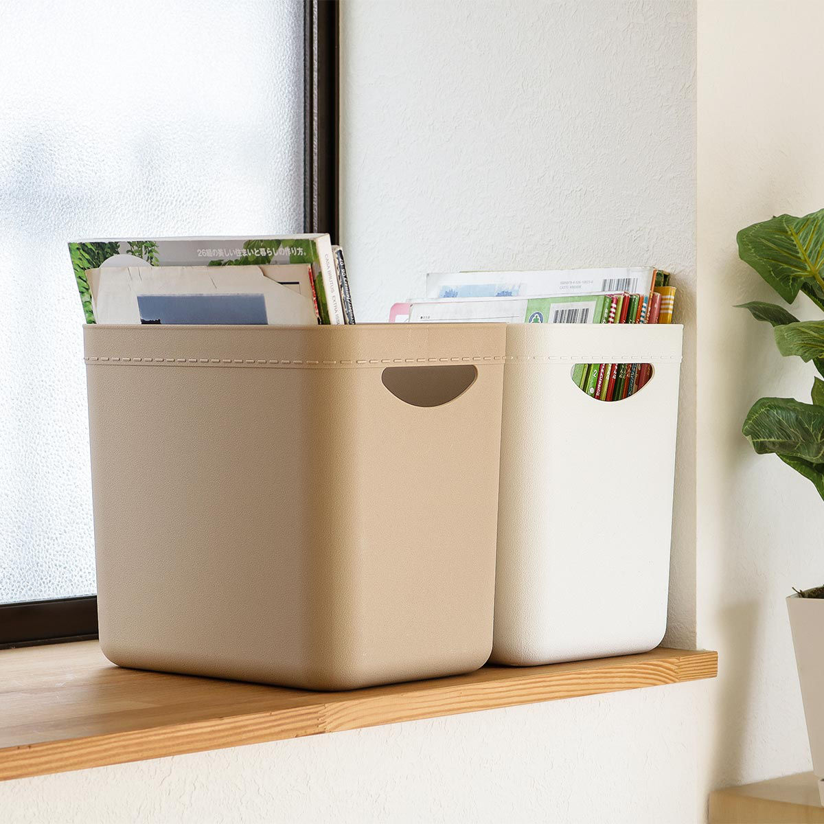 天馬 収納ボックス やわらか収納ケース ハーフ深型 （ 幅25.5×奥行18.5