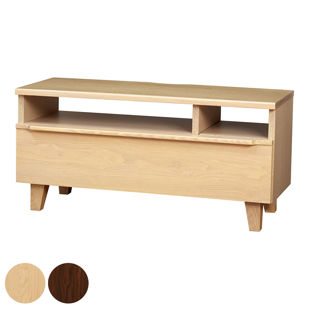 テレビ台 幅90cm ローボード 北欧風 突板仕上げ CROSS （ 開梱設置