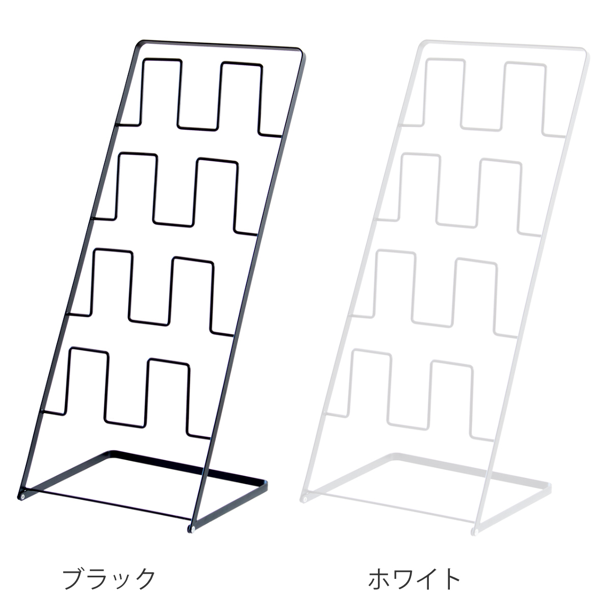 スリッパラック 4足分 スクエア ワイヤー ス...の詳細画像3