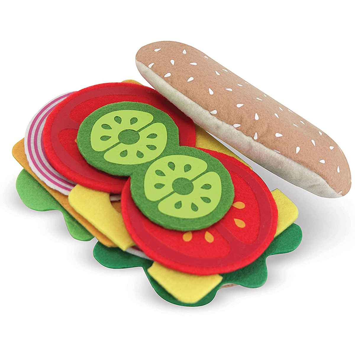 おもちゃ Melissa&Doug フェルト サンドイッチセット 3歳 （ フェルト