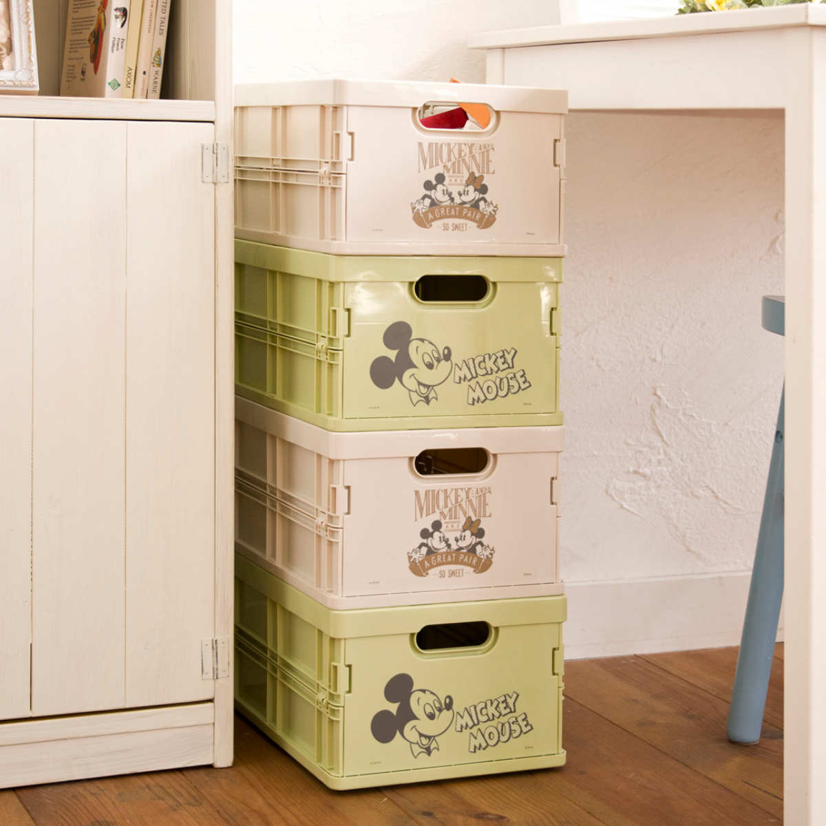 宮武製作所 収納ボックス ディズニー スタッキングミニコンテナ （ 幅