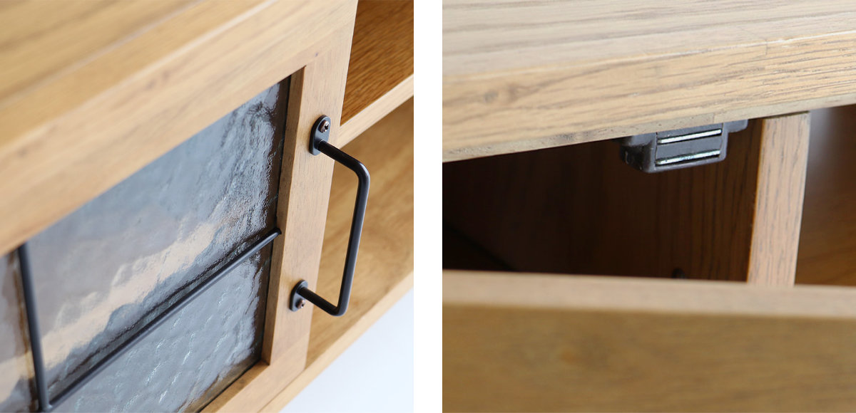 テレビ台 ローボード 天然木 ヴィンテージ調 Rasic 幅118cm （ テレビ